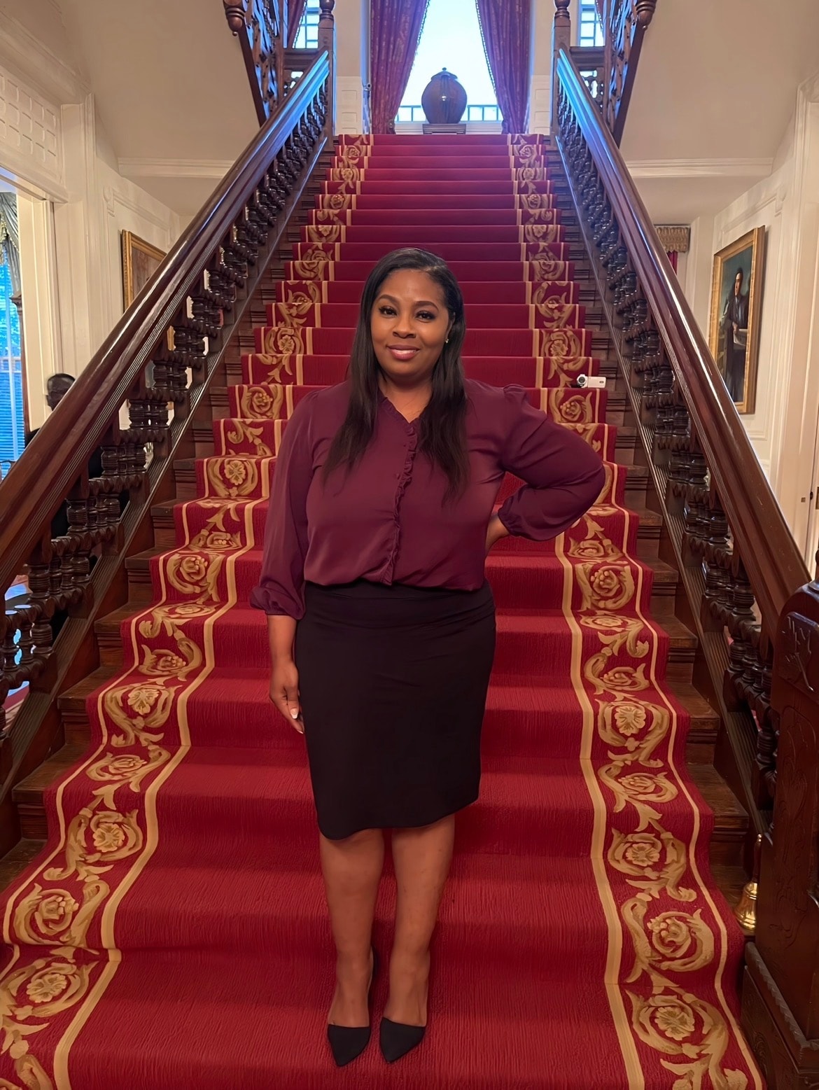 Monica R. Gibbs at the NC Governor's Mansion