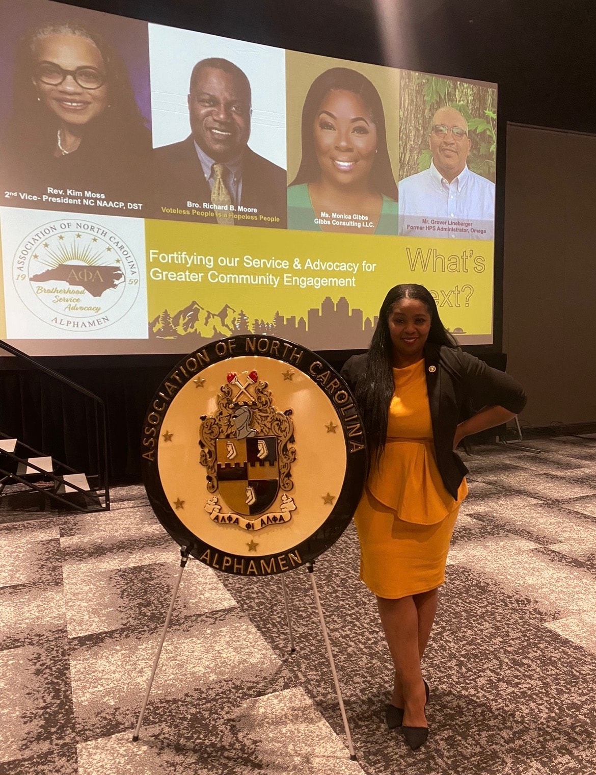 Monica R. Gibbs as featured panelist at Alpha Phi Alpha Association of North Carolina event
