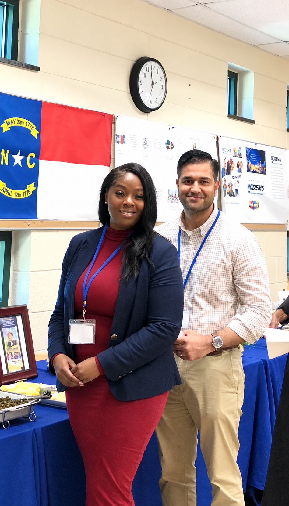 Monica R. Gibbs with Senator Mujtaba Mohammed